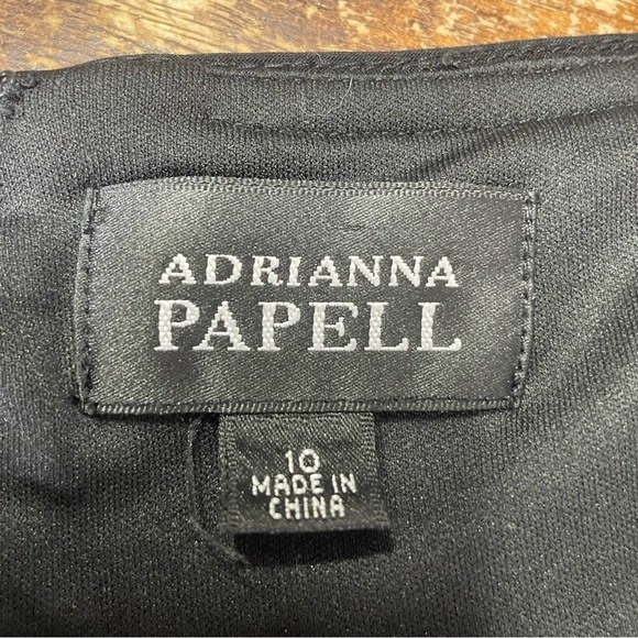 Adrianna Papell Black Lace Detail Dress - Picture 3 of 6